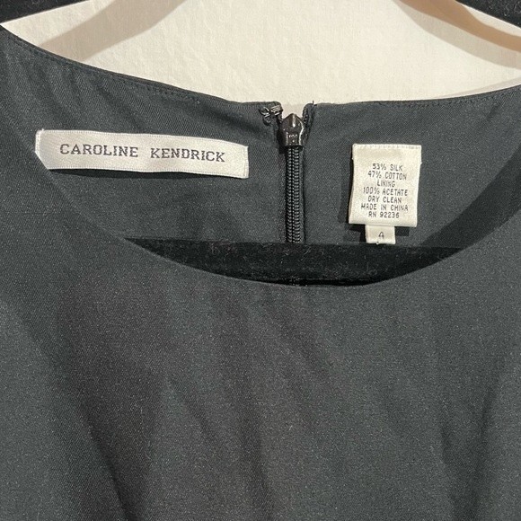 Vintage Caroline Kendrick Silk Blend Strapless Sheath Cocktail Dress Size 4 - Picture 4 of 7